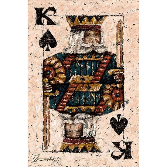 King of Spades by Trevor Mezak Disney Fine Art Release Hand-Embellished Giclee on Canvas