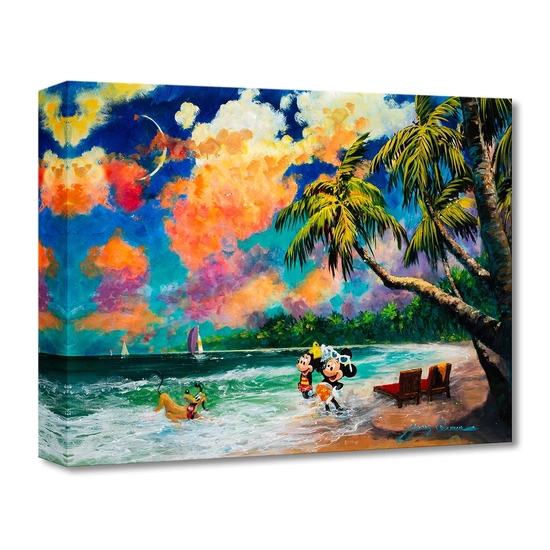 Together in Paradise by James Coleman Disney Fine Art Release Gallery Wrapped Giclee On Canvas