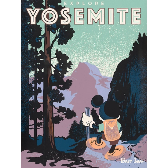 Yosemite by Bret Iwan Disney Fine Art Release Hand-Embellished Giclee on Canvas