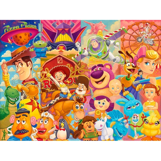 Toy Story 25th Anniversary by Tim Rogerson Disney Fine Art Release Giclee On Canvas