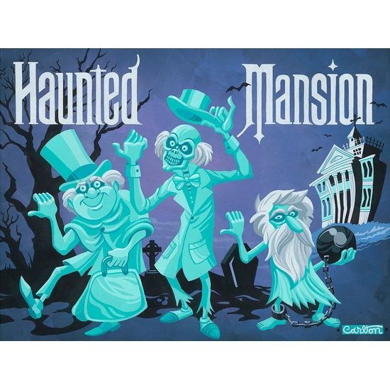 The Travelers From The Haunted Mansion by Trevor Carlton Disney Fine Art Release Giclee On Canvas