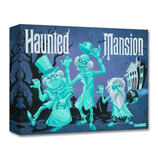 The Travelers From The Haunted Mansion by Trevor Carlton Disney Fine Art Release Gallery Wrapped Giclee On Canvas