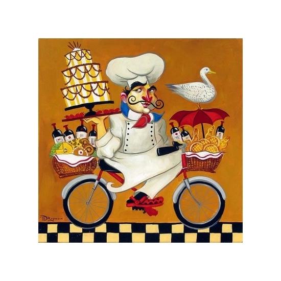 Cordon Bleu Chef by Tim Rogerson Disney Fine Art Release Giclee On Canvas