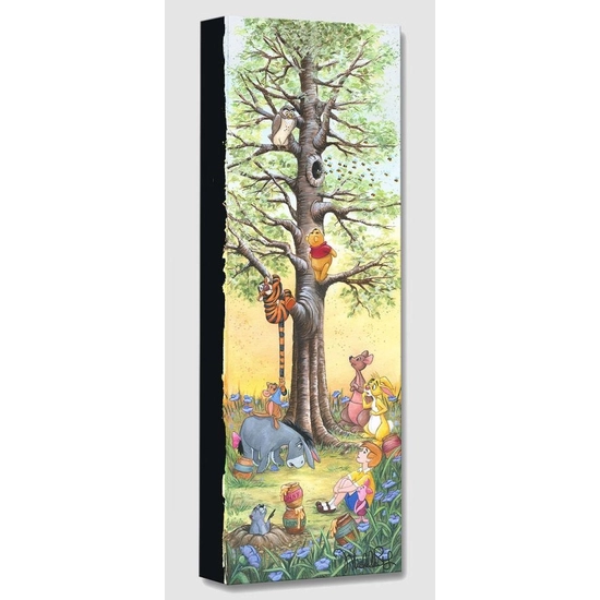 Tree Climbers From Winnie The Pooh by Michelle St Laurent Disney Fine Art Release Gallery Wrapped Giclee On Canvas