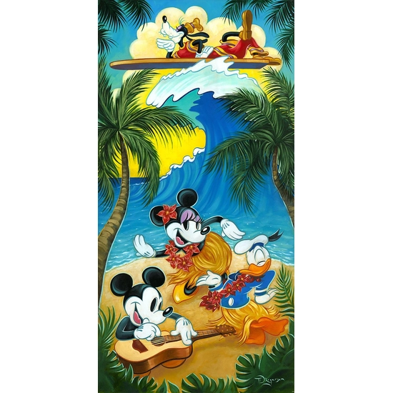 Tropical Life by Tim Rogerson Disney Fine Art Release Hand-Embellished Giclee on Canvas