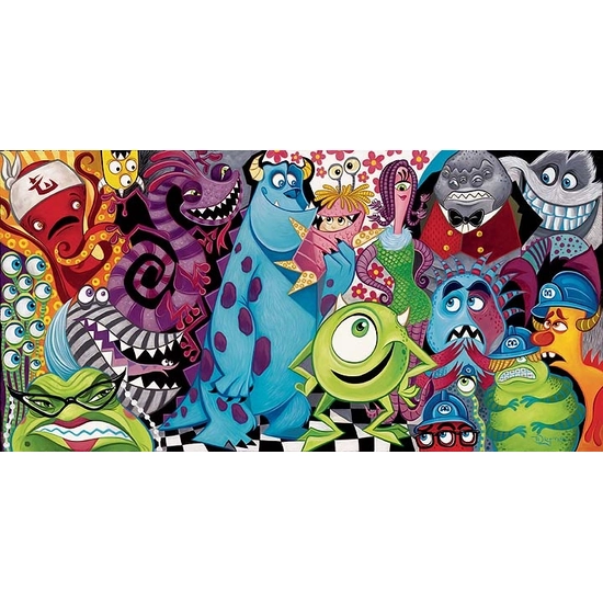 The Scariest Little Monster H/E Premiere by Tim Rogerson Disney Fine Art Release Giclee On Canvas