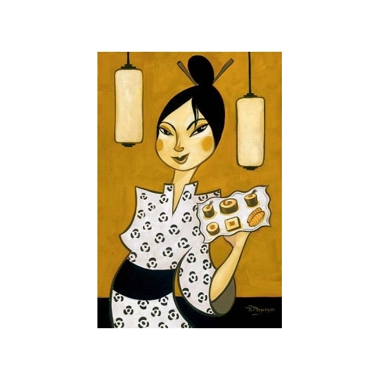 Sushi Server by Tim Rogerson Disney Fine Art Release Giclee On Canvas