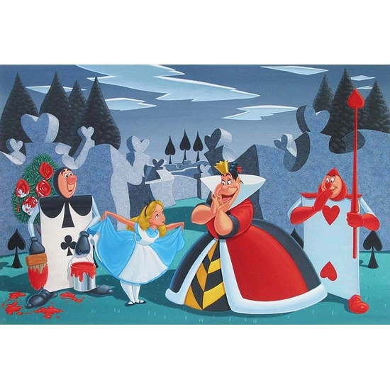 Turn Out Your Toes - From Disney Alice in Wonderland by Manuel Hernandez Disney Fine Art Release Giclee On Canvas