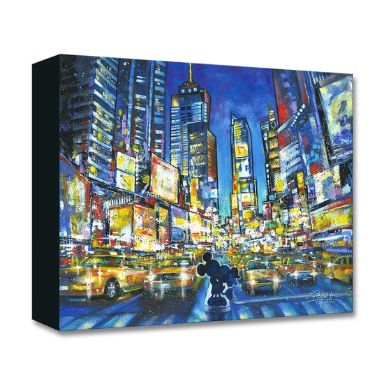 You, Me and the City by Stephen Fishwick Disney Fine Art Release Gallery Wrapped Giclee On Canvas