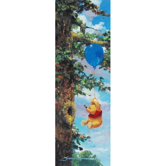 Up in the Air - From Disney Winnie the Pooh by James Coleman Disney Fine Art Release Hand-Embellished Giclee on Canvas