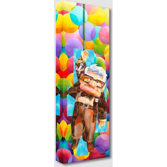 Up Goes Carl by Tom Matousek Disney Fine Art Release Gallery Wrapped Giclee On Canvas