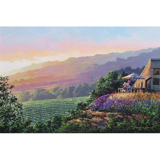 Together at the Vineyard by Rodel Gonzalez Disney Fine Art Release Hand-Embellished Giclee on Canvas