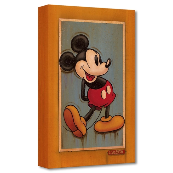 Vintage Mickey by Trevor Carlton Disney Fine Art Release Gallery Wrapped Giclee On Canvas