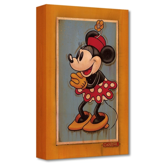 Vintage Minnie by Trevor Carlton Disney Fine Art Release Gallery Wrapped Giclee On Canvas