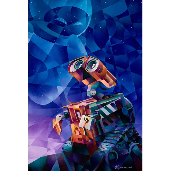 Wall E's Wish by Tom Matousek Disney Fine Art Release Giclee On Canvas