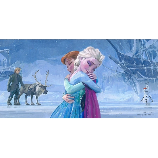 The Warmth of Love by Jim Salvati Disney Fine Art Release Hand-Embellished Giclee on Canvas