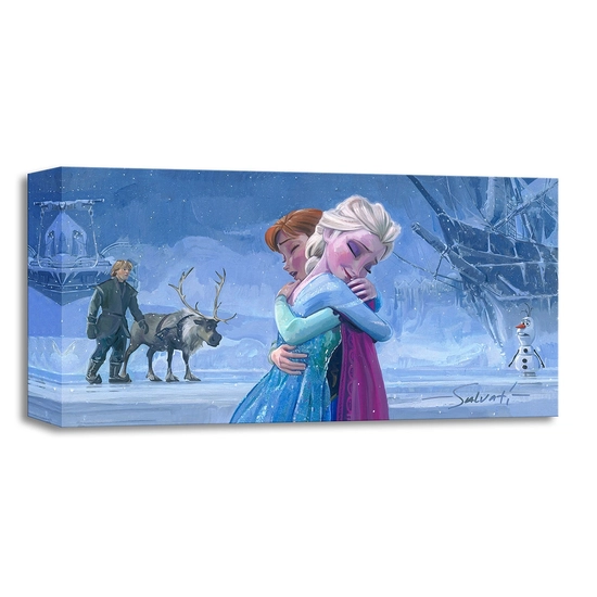 The Warmth of Love From The Movie Frozen by Jim Salvati Disney Fine Art Release Gallery Wrapped Giclee On Canvas