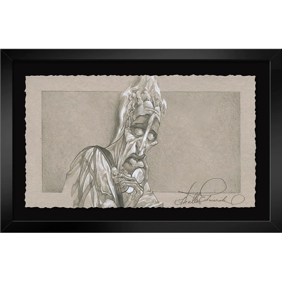 Everybody's Got a Weakness Framed From Aladdin by Heather Edwards Disney Fine Art Release Graphite Hand Deckled Giclee on Paper