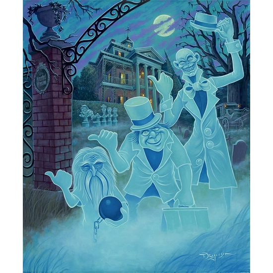 Welcome Foolish Mortals by Tim Rogerson Disney Fine Art Release Giclee On Canvas