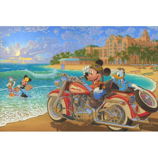 Where the Road Meets the Sea by Manuel Hernandez Disney Fine Art Release Hand-Embellished Giclee on Canvas