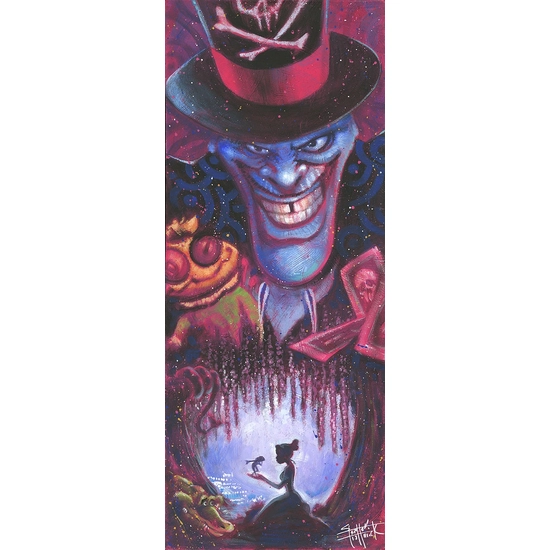 Wicked Doctor From The Princess And The Frog by Stephen Fishwick Disney Fine Art Release Hand-Embellished Giclee on Canvas