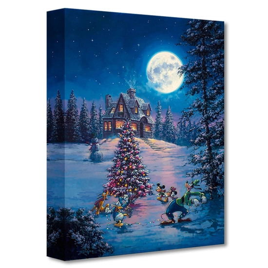 Winter Lights by Rodel Gonzalez Disney Fine Art Release Gallery Wrapped Giclee On Canvas