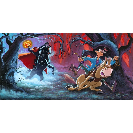 The Witching Hour From Melody Time by Tim Rogerson Disney Fine Art Release Gallery Wrapped Giclee On Canvas