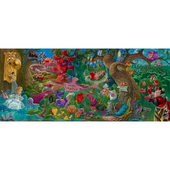 Wonderland by Jared Franco Disney Fine Art Release Hand-Embellished Giclee on Canvas