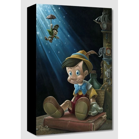 The Little Wooden Boy by Jared Franco Disney Fine Art Release Giclee On Canvas