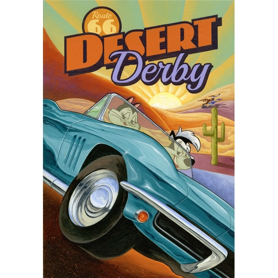 Desert Derby by Mike Kungl Disney Fine Art Release Giclee On Canvas