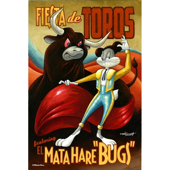 Fiesta de Toros by Mike Kungl Disney Fine Art Release Giclee On Canvas