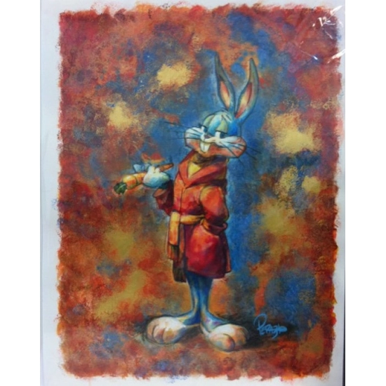 Bourgeoisie Bunny by Mike Peraza Disney Fine Art Release Water Color On Gouache Paper