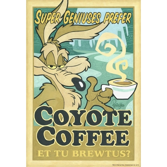 Coyote Coffee Artist Proof by Mike Peraza Disney Fine Art Release Water Color On Gouache Paper