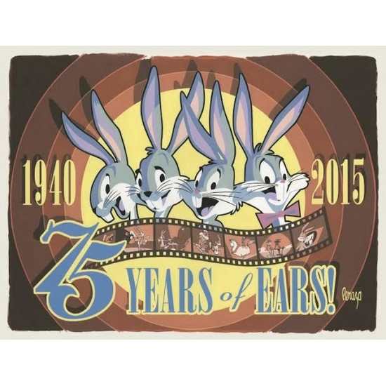 75 Years of Ears by Mike Peraza Disney Fine Art Release Giclee On Canvas