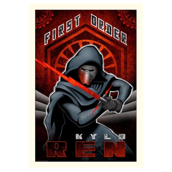 First Order Ren From Lucas Films Star Wars by Mike Kungl Disney Fine Art Release Giclee On Canvas