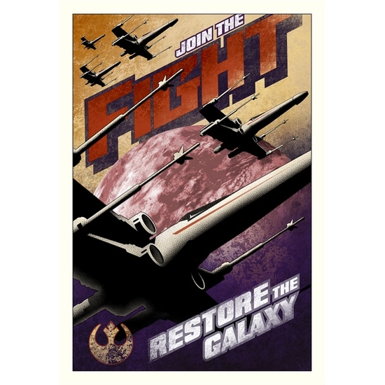 Join the Fight From Lucas Films Star Wars by Mike Kungl Disney Fine Art Release Giclee On Canvas