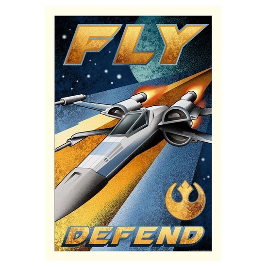 Fly and Defend From Lucas Films Star by Mike Kungl Disney Fine Art Release Giclee On Canvas