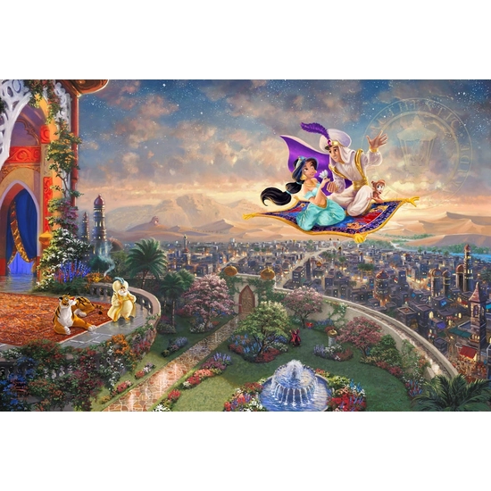 Aladdin by Thomas Kinkade Disney Disney Fine Art Release Giclee On Canvas