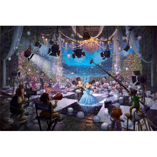 Disney 100th Celebration by Thomas Kinkade Disney Disney Fine Art Release Giclee On Canvas