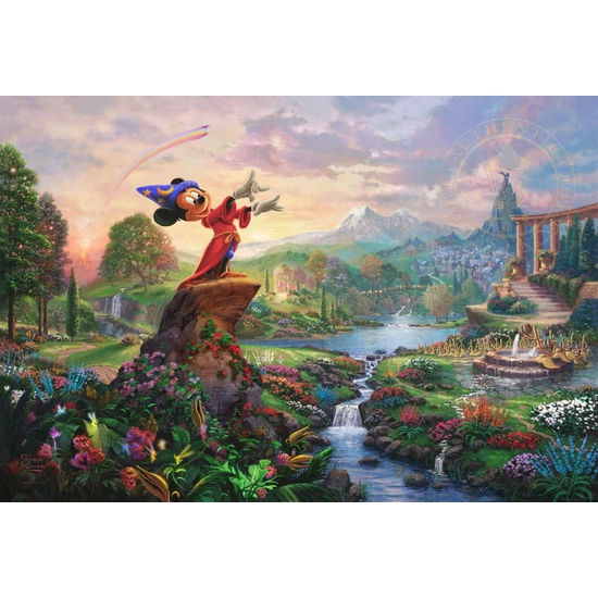 Fantasia by Thomas Kinkade Disney Disney Fine Art Release Giclee On Canvas