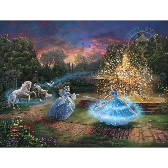 Wishes Granted by Thomas Kinkade Disney Disney Fine Art Release Giclee On Canvas