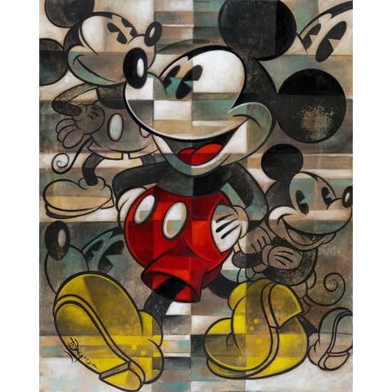 Drawing the Mouse by Tim Rogerson Disney Fine Art Release Giclee On Canvas