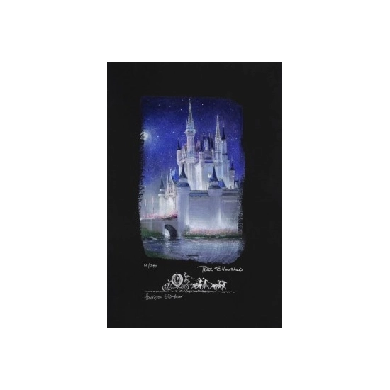 Cinderella Castle Hand Embellished by Peter / Harrison Ellenshaw Disney Fine Art Release Giclee On Canvas