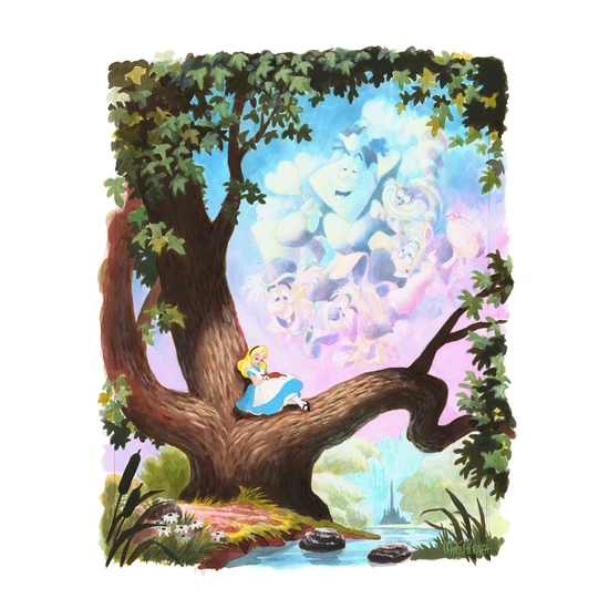 Day Dreams by Mike Peraza Disney Fine Art Release Water Color On Gouache Paper