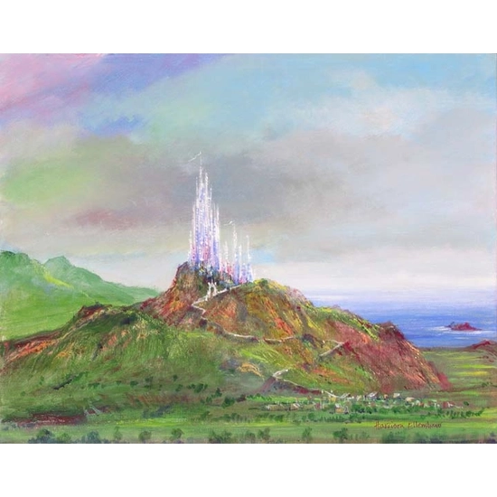 Castle Rock by Harrison Ellenshaw Disney Fine Art Release Hand-Embellished Giclee on Canvas