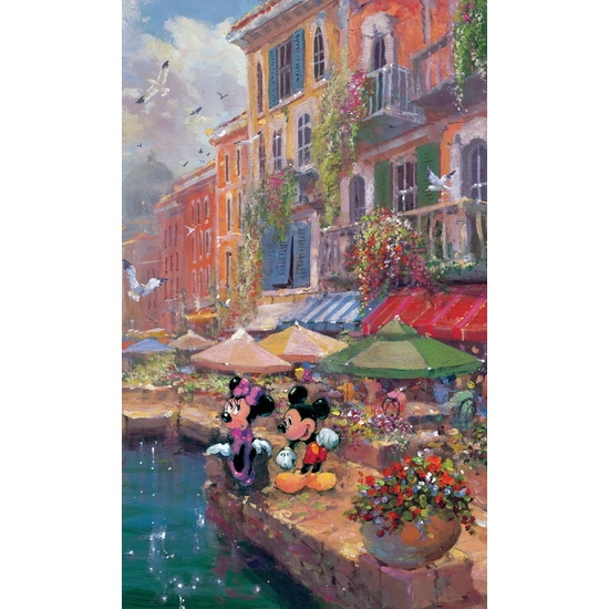 Romance On The Riviera by James Coleman Disney Fine Art Release Hand-Embellished Giclee on Canvas