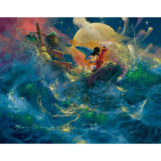 Sorcerer Symphony by James Coleman Disney Fine Art Release Hand-Embellished Giclee on Canvas