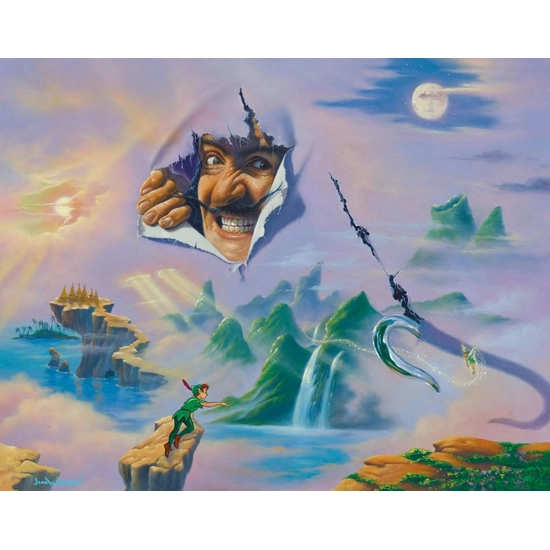 Surprise - From Disney Peter Pan by Jim Warren Disney Fine Art Release Hand-Embellished Giclee on Canvas