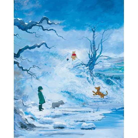 Winter - From Disney Winnie the Pooh by Peter / Harrison Ellenshaw Disney Fine Art Release Giclee On Canvas