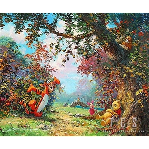 James Coleman Pooh's Afternoon Nap Winnie The Pooh Giclee On Canvas